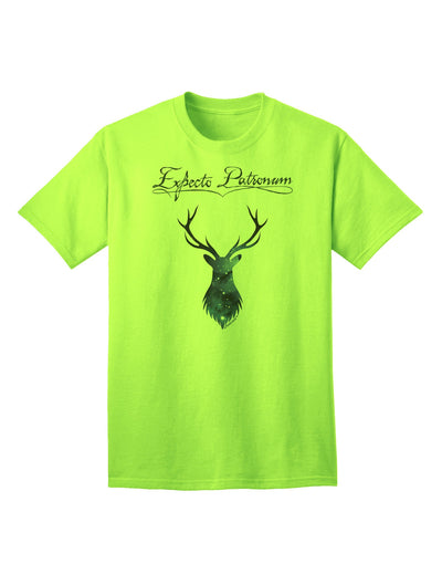 Expecto Patronum Space Stag - Premium Adult T-Shirt for Enthusiasts-Mens T-shirts-TooLoud-Neon-Green-Small-Davson Sales