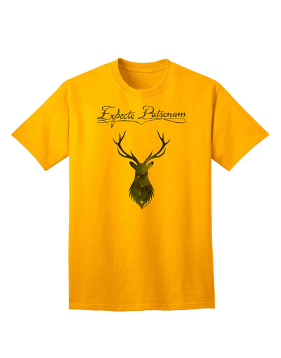 Expecto Patronum Space Stag - Premium Adult T-Shirt for Enthusiasts-Mens T-shirts-TooLoud-Gold-Small-Davson Sales