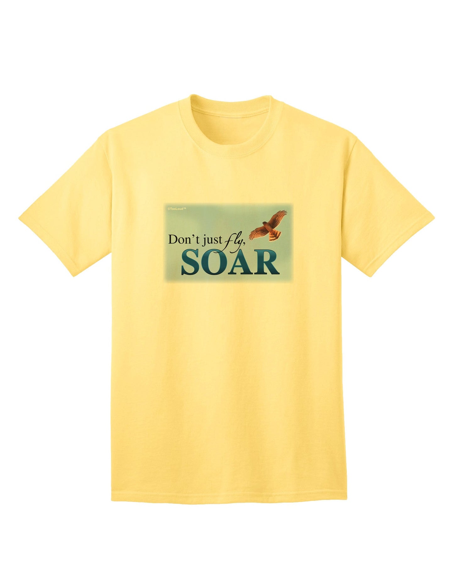 Experience Elevation: Don't Just Fly, SOAR - Premium Adult T-Shirt Collection-Mens T-shirts-TooLoud-Yellow-Small-Davson Sales