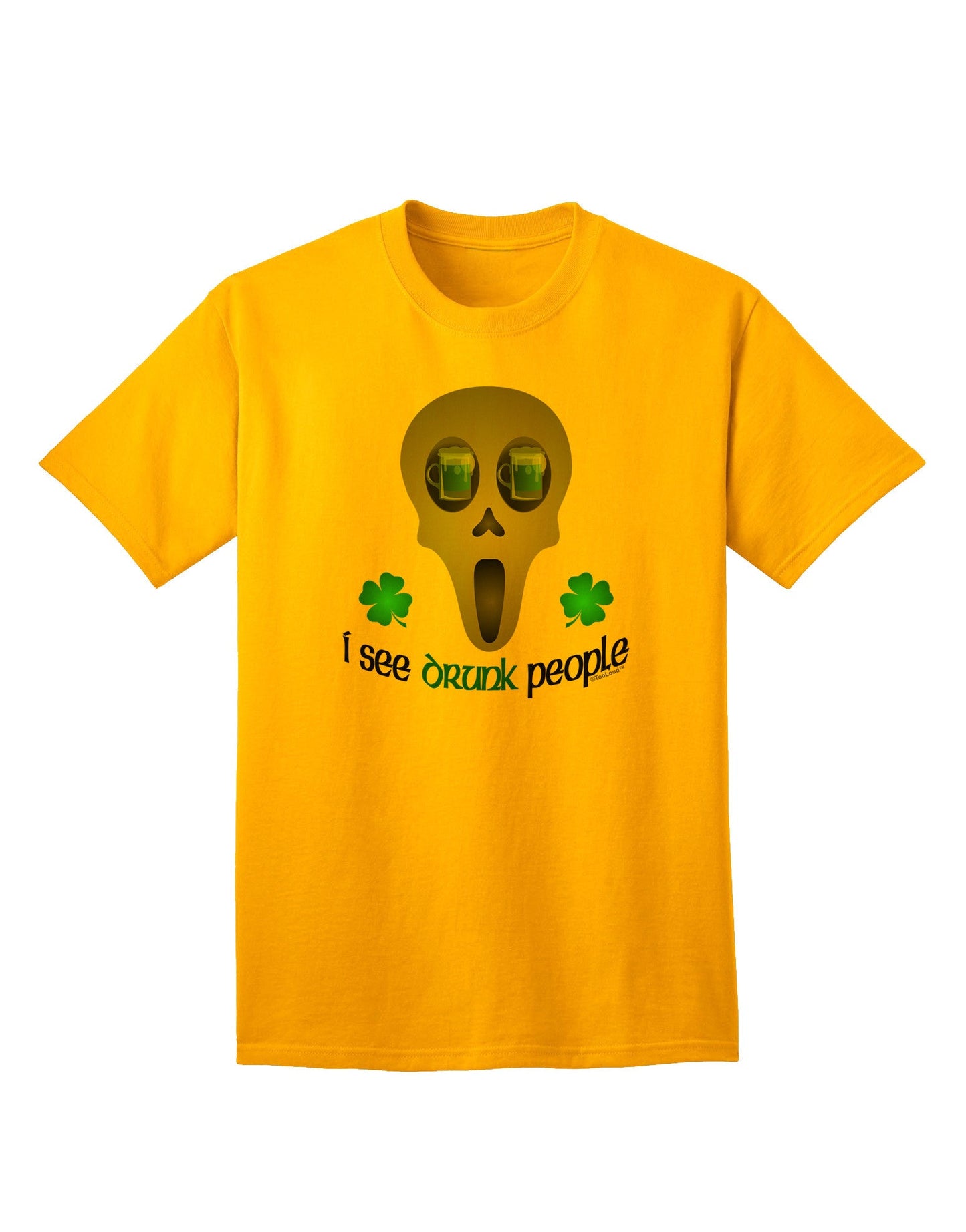 Experience Humor: I See Drunk People - Adult T-Shirt Collection-Mens T-shirts-TooLoud-Gold-Small-Davson Sales