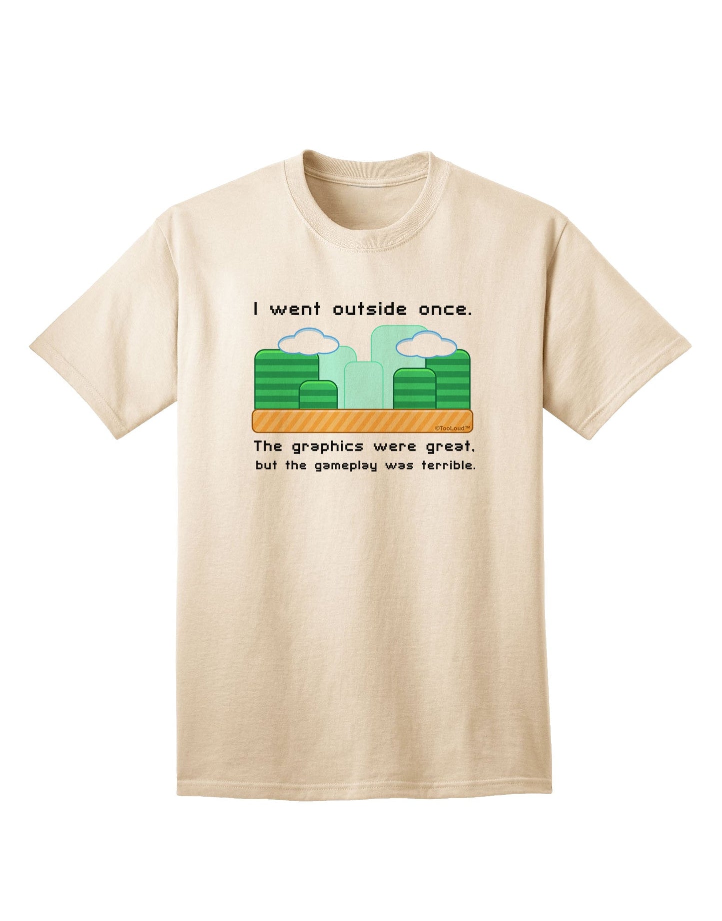 Experience the Irony: 'The Gameplay Was Terrible' Adult T-Shirt Collection-Mens T-shirts-TooLoud-Natural-Small-Davson Sales