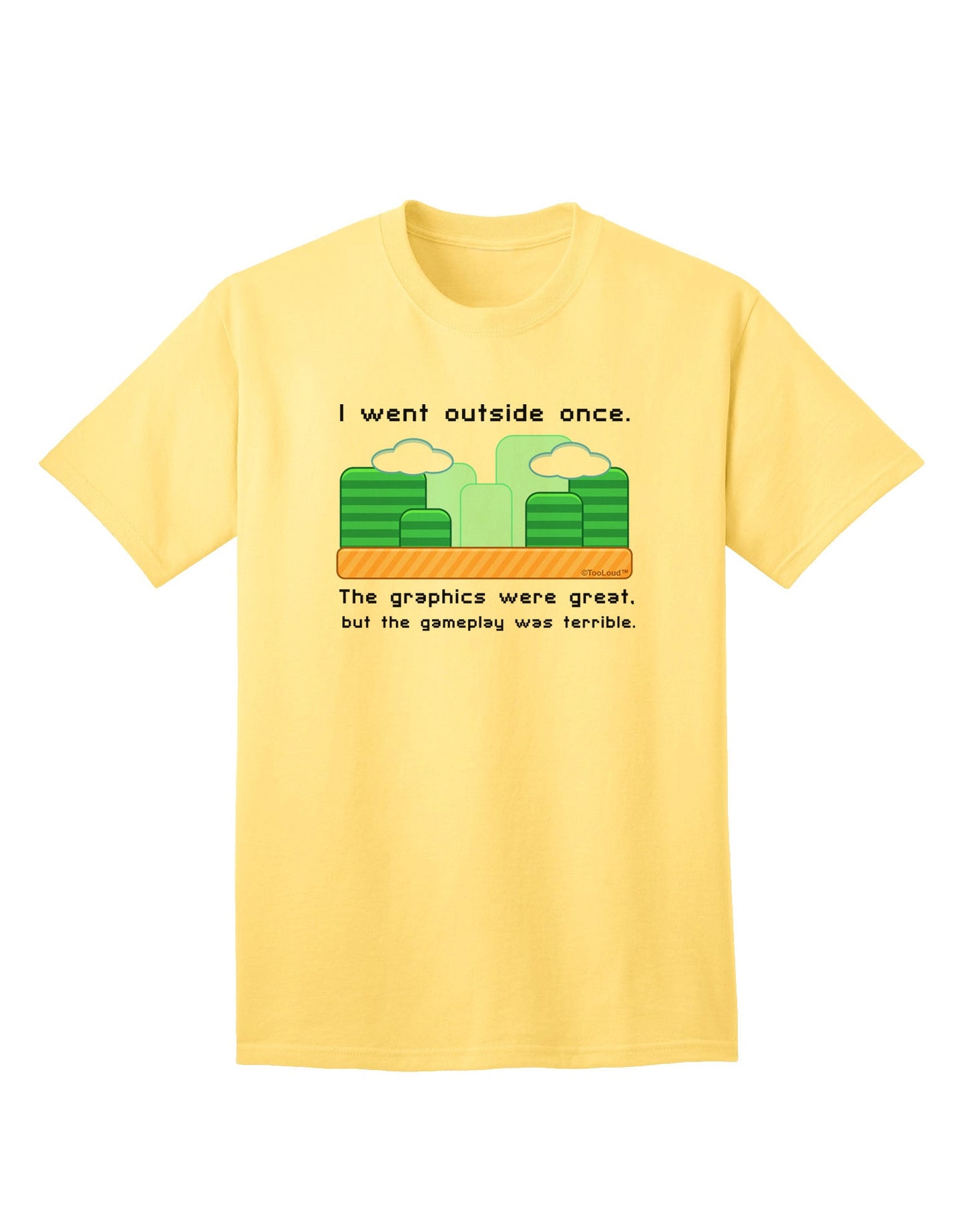 Experience the Irony: 'The Gameplay Was Terrible' Adult T-Shirt Collection-Mens T-shirts-TooLoud-Yellow-Small-Davson Sales
