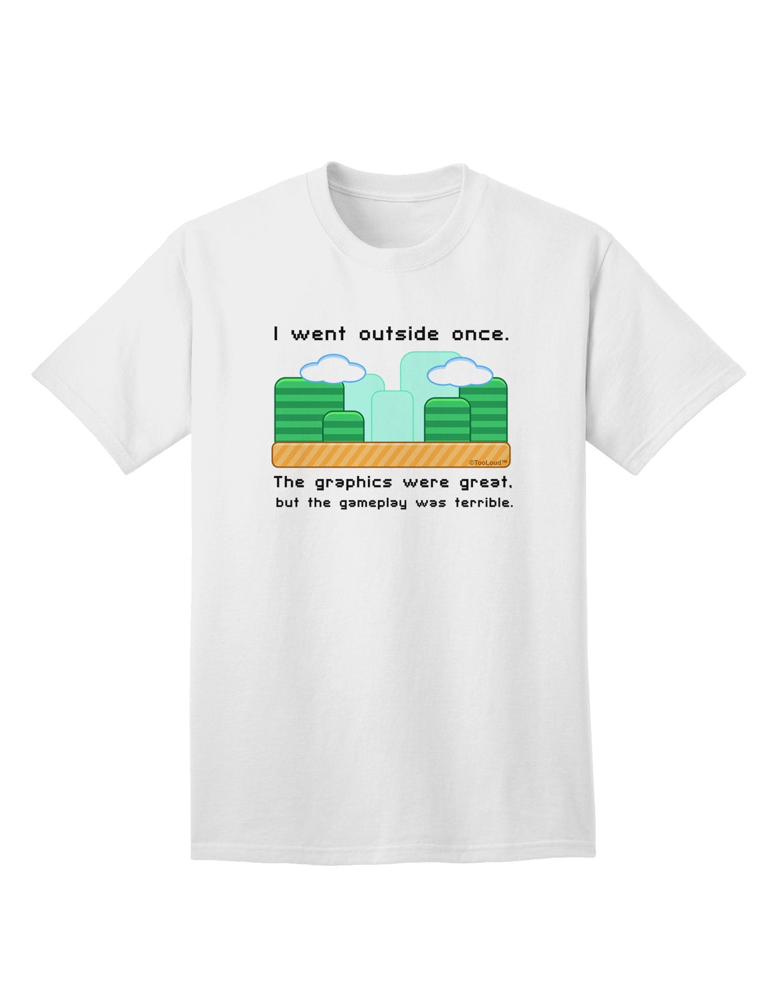 Experience the Irony: 'The Gameplay Was Terrible' Adult T-Shirt Collection-Mens T-shirts-TooLoud-White-Small-Davson Sales