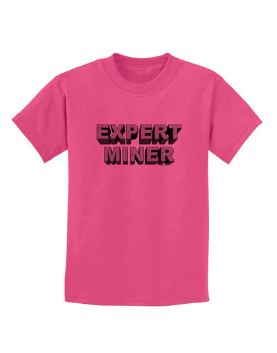 Expert Miner Childrens T-Shirt-Childrens T-Shirt-TooLoud-Sangria-X-Small-Davson Sales