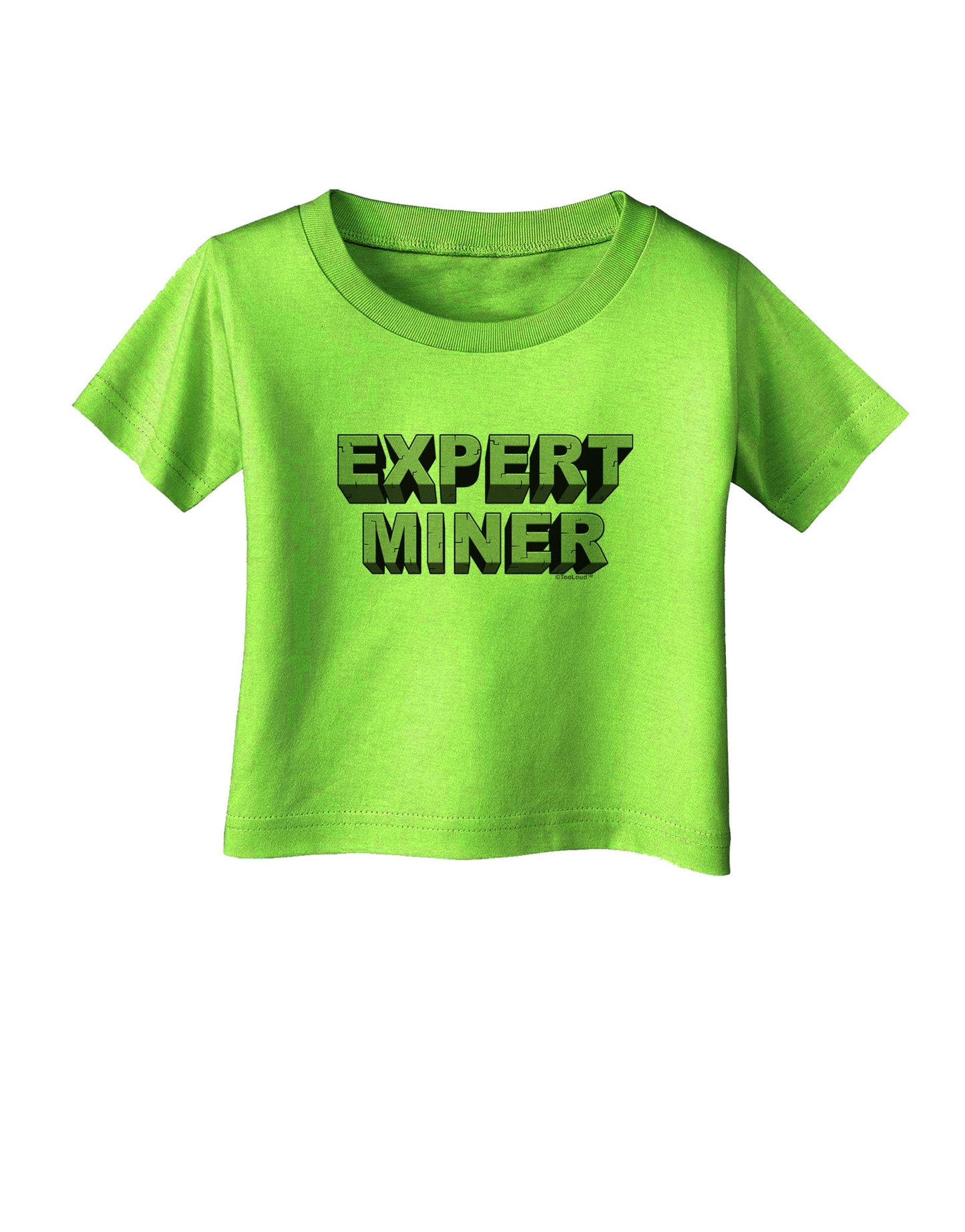 Expert Miner Infant T-Shirt-Infant T-Shirt-TooLoud-Lime-Green-06-Months-Davson Sales