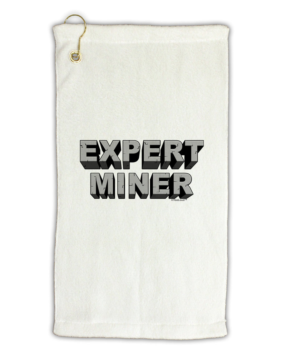 Expert Miner Micro Terry Gromet Golf Towel 16 x 25 inch-Golf Towel-TooLoud-White-Davson Sales