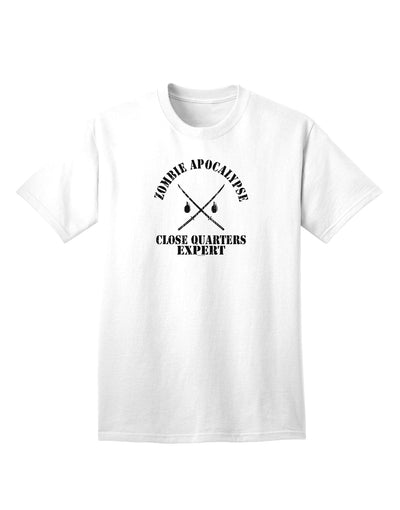 Expertly Designed Adult T-Shirt for Close Quarters in a Zombie Apocalypse-Mens T-shirts-TooLoud-White-Small-Davson Sales