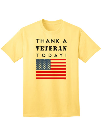 Express Gratitude to Veterans with our Adult T-Shirt-Mens T-shirts-TooLoud-Yellow-Small-Davson Sales