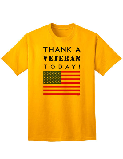 Express Gratitude to Veterans with our Adult T-Shirt-Mens T-shirts-TooLoud-Gold-Small-Davson Sales