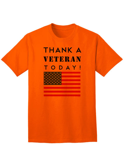 Express Gratitude to Veterans with our Adult T-Shirt-Mens T-shirts-TooLoud-Orange-Small-Davson Sales