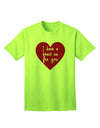 Express Your Affection: 'I Have a Heart On For You' Adult T-Shirt Collection-Mens T-shirts-TooLoud-Neon-Green-Small-Davson Sales