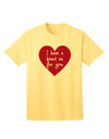 Express Your Affection: 'I Have a Heart On For You' Adult T-Shirt Collection-Mens T-shirts-TooLoud-Yellow-Small-Davson Sales