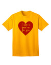 Express Your Affection: 'I Have a Heart On For You' Adult T-Shirt Collection-Mens T-shirts-TooLoud-Gold-Small-Davson Sales