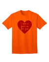 Express Your Affection: 'I Have a Heart On For You' Adult T-Shirt Collection-Mens T-shirts-TooLoud-Orange-Small-Davson Sales