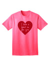 Express Your Affection: 'I Have a Heart On For You' Adult T-Shirt Collection-Mens T-shirts-TooLoud-Neon-Pink-Small-Davson Sales