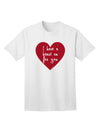 Express Your Affection: 'I Have a Heart On For You' Adult T-Shirt Collection-Mens T-shirts-TooLoud-White-Small-Davson Sales