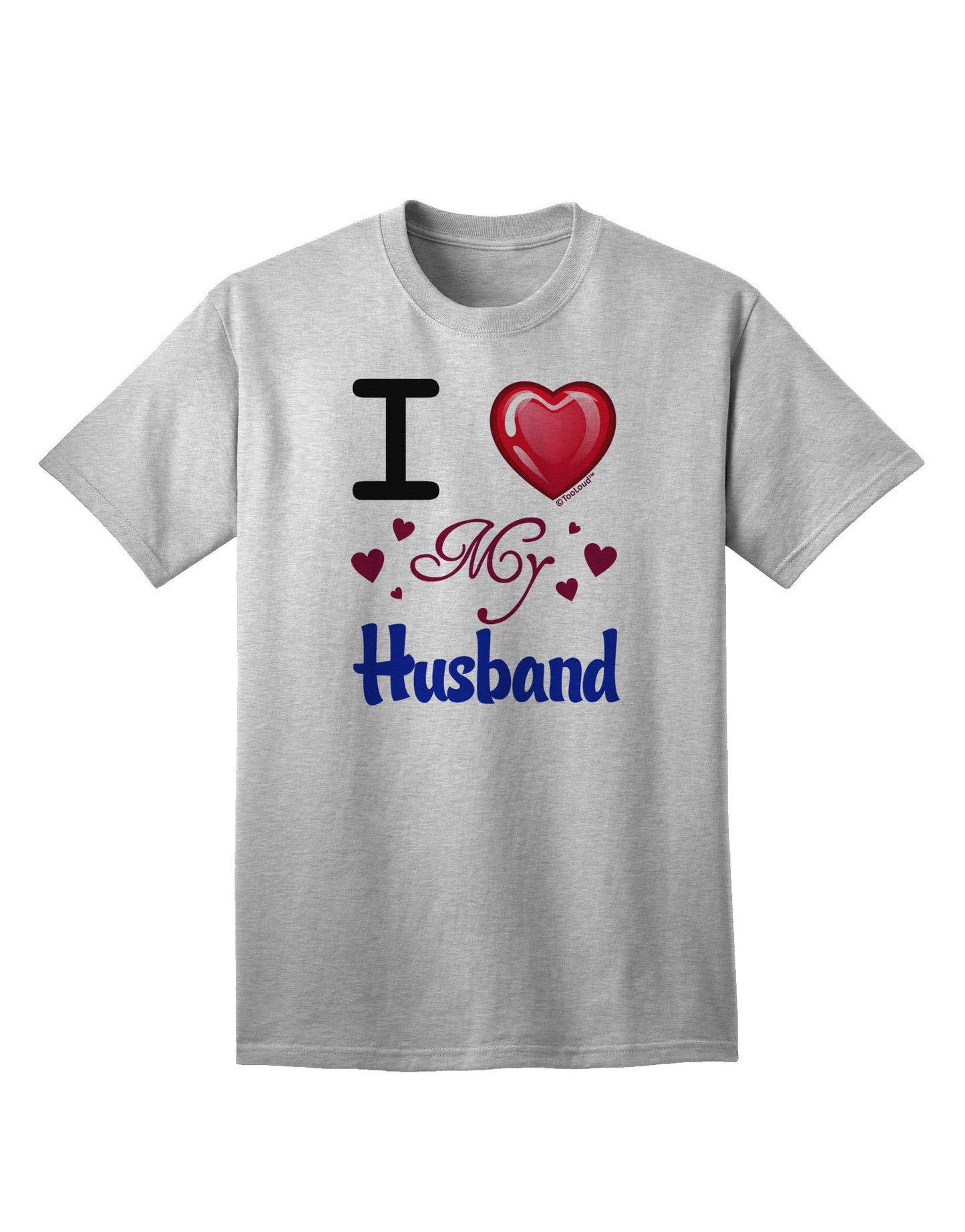 Express Your Affection: I Love Heart My Husband - Premium Adult T-Shirt Collection-Mens T-shirts-TooLoud-AshGray-Small-Davson Sales