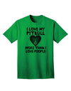 Express Your Affection: Love Pitbull More Than People - Adult T-Shirt Collection-Mens T-shirts-TooLoud-Kelly-Green-Small-Davson Sales