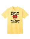 Express Your Affection: Love Pitbull More Than People - Adult T-Shirt Collection-Mens T-shirts-TooLoud-Yellow-Small-Davson Sales