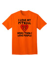 Express Your Affection: Love Pitbull More Than People - Adult T-Shirt Collection-Mens T-shirts-TooLoud-Orange-Small-Davson Sales