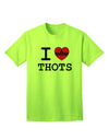 Express Your Feelings: I Love Heart THOTS - Premium Adult T-Shirt Collection-Mens T-shirts-TooLoud-Neon-Green-Small-Davson Sales