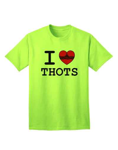 Express Your Feelings: I Love Heart THOTS - Premium Adult T-Shirt Collection-Mens T-shirts-TooLoud-Neon-Green-Small-Davson Sales