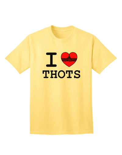 Express Your Feelings: I Love Heart THOTS - Premium Adult T-Shirt Collection-Mens T-shirts-TooLoud-Yellow-Small-Davson Sales