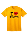 Express Your Feelings: I Love Heart THOTS - Premium Adult T-Shirt Collection-Mens T-shirts-TooLoud-Gold-Small-Davson Sales