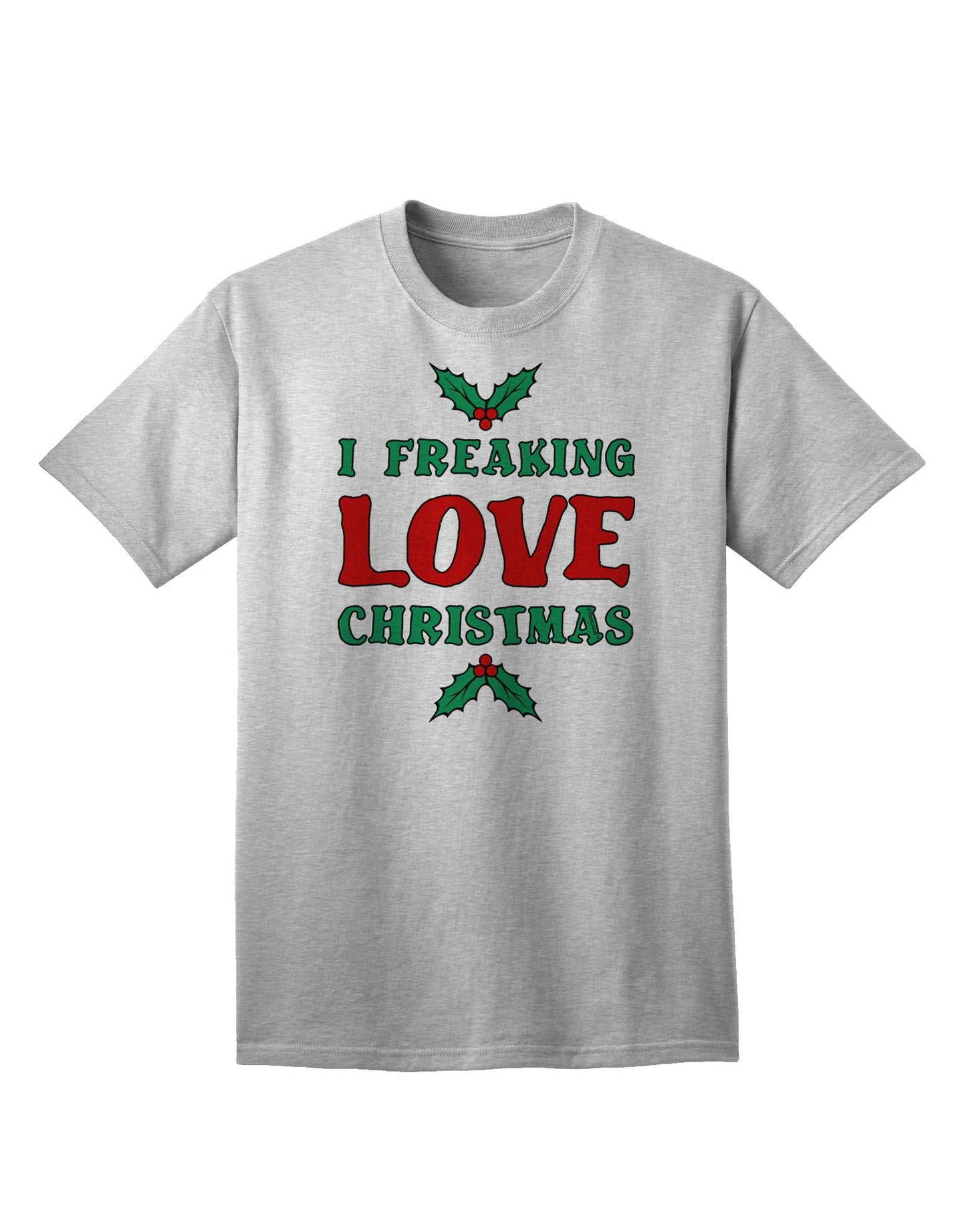 Express Your Festive Spirit: I F-ing Love Christmas - Humorous Adult T-Shirt Collection-Mens T-shirts-TooLoud-AshGray-Small-Davson Sales
