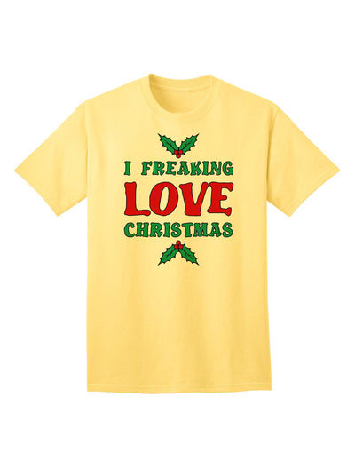 Express Your Festive Spirit: I F-ing Love Christmas - Humorous Adult T-Shirt Collection-Mens T-shirts-TooLoud-Yellow-Small-Davson Sales