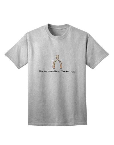 Express Your Festive Spirit: Wishing You a Happy Thanksgiving Wishbone Adult T-Shirt-Mens T-shirts-TooLoud-AshGray-Small-Davson Sales