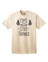 Express Your Gratitude with our Time to Give Thanks Adult T-Shirt-Mens T-shirts-TooLoud-Natural-Small-Davson Sales
