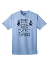 Express Your Gratitude with our Time to Give Thanks Adult T-Shirt-Mens T-shirts-TooLoud-Light-Blue-Small-Davson Sales