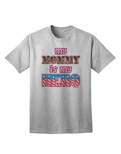 Express Your Gratitude with the My Mommy is My Hero Armed Forces Pink Adult T-Shirt by TooLoud-Mens T-shirts-TooLoud-AshGray-Small-Davson Sales