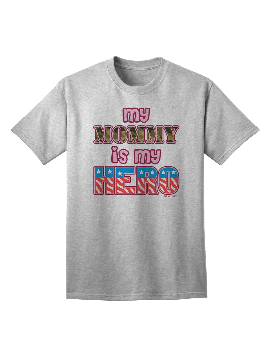 Express Your Gratitude with the My Mommy is My Hero Armed Forces Pink Adult T-Shirt by TooLoud-Mens T-shirts-TooLoud-White-Small-Davson Sales