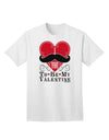 Express Your Love: 'I Mustache You To Be My Valentine' Adult T-Shirt Collection-Mens T-shirts-TooLoud-White-Small-Davson Sales