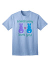 Express Your Love with the Somebunny Loves You Adult T-Shirt from TooLoud-Mens T-shirts-TooLoud-Light-Blue-Small-Davson Sales