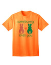 Express Your Love with the Somebunny Loves You Adult T-Shirt from TooLoud-Mens T-shirts-TooLoud-Neon-Orange-Small-Davson Sales