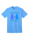 Express Your Love with the Somebunny Loves You Adult T-Shirt from TooLoud-Mens T-shirts-TooLoud-Aquatic-Blue-Small-Davson Sales