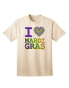 Express Your Passion: I Love Heart Mardi Gras - Premium Adult T-Shirt Collection-Mens T-shirts-TooLoud-Natural-Small-Davson Sales