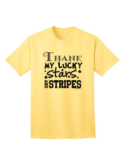 Express Your Patriotism with the Thank My Lucky Stars and Stripes Adult T-Shirt by TooLoud-Mens T-shirts-TooLoud-Yellow-Small-Davson Sales