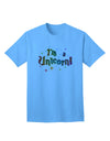Express Your Unique Self: I'm a Unicorn Text Adult T-Shirt Collection-Mens T-shirts-TooLoud-Aquatic-Blue-Small-Davson Sales