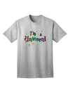 Express Your Unique Self: I'm a Unicorn Text Adult T-Shirt Collection-Mens T-shirts-TooLoud-AshGray-Small-Davson Sales