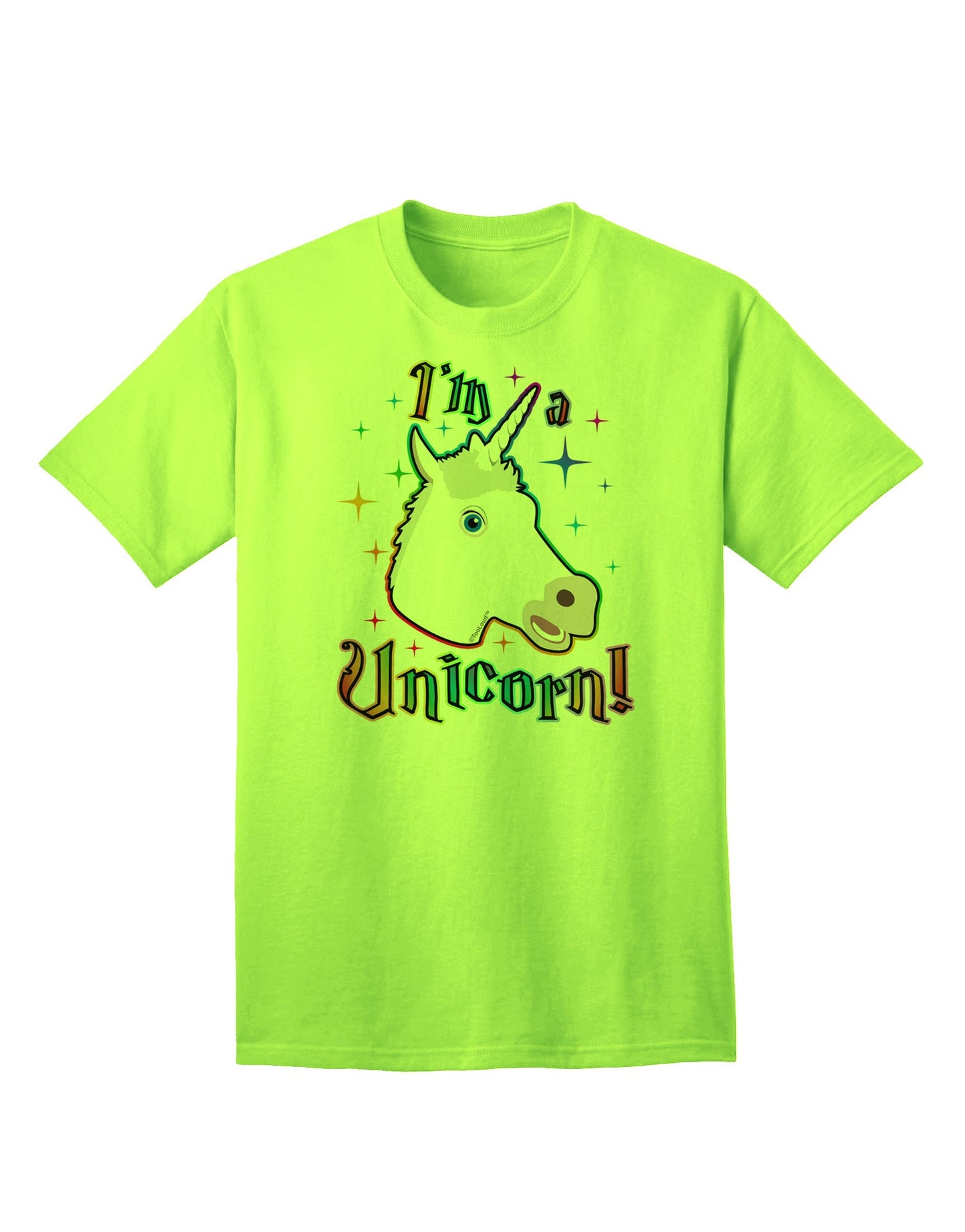 Express Your Unique Style: I'm a Unicorn Adult T-Shirt Collection-Mens T-shirts-TooLoud-Neon-Green-Small-Davson Sales