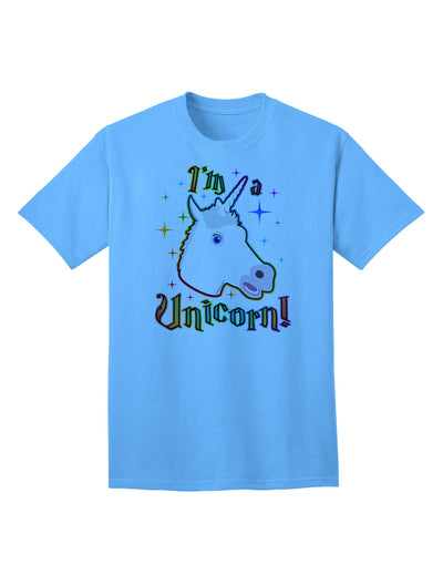 Express Your Unique Style: I'm a Unicorn Adult T-Shirt Collection-Mens T-shirts-TooLoud-Aquatic-Blue-Small-Davson Sales
