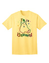 Express Your Unique Style: I'm a Unicorn Adult T-Shirt Collection-Mens T-shirts-TooLoud-Yellow-Small-Davson Sales