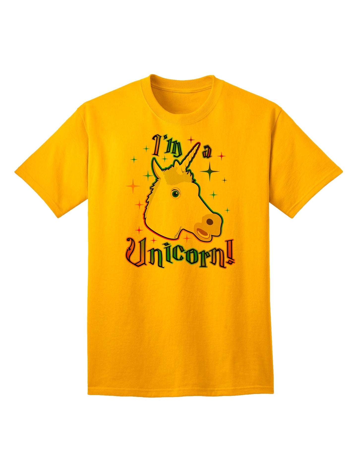 Express Your Unique Style: I'm a Unicorn Adult T-Shirt Collection-Mens T-shirts-TooLoud-Gold-Small-Davson Sales