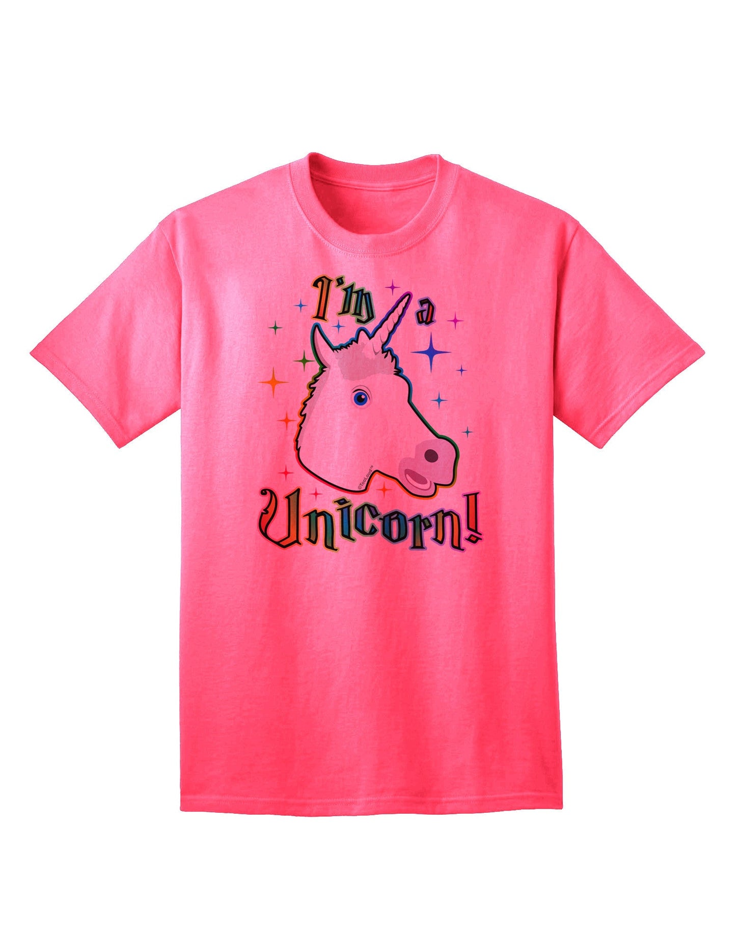 Express Your Unique Style: I'm a Unicorn Adult T-Shirt Collection-Mens T-shirts-TooLoud-Neon-Pink-Small-Davson Sales