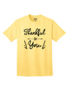 Express your gratitude with our Thankful for you Adult T-Shirt-Mens T-shirts-TooLoud-Yellow-Small-Davson Sales