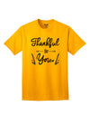 Express your gratitude with our Thankful for you Adult T-Shirt-Mens T-shirts-TooLoud-Gold-Small-Davson Sales